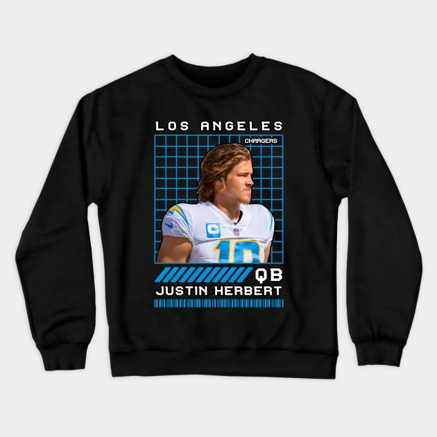 JUSTIN HERBERT - QB - LOS ANGELES CHARGERS Crewneck Sweatshirt by Mudahan Muncul 2022